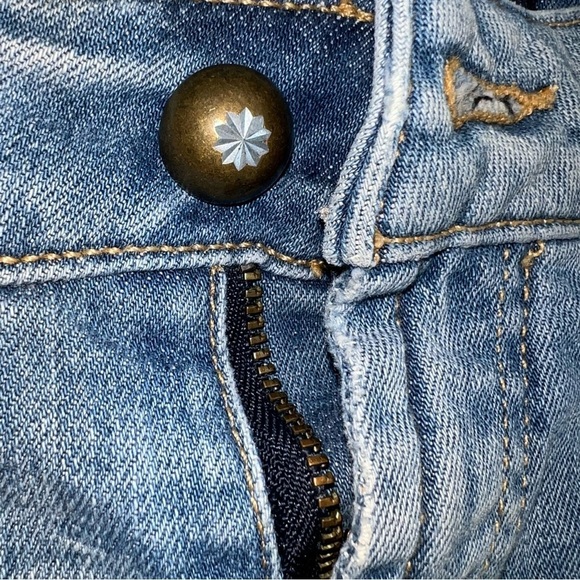 MISS SIXTY Women's Jean Shorts Low Rise Zip Blue Size 25 - Picture 2 of 7